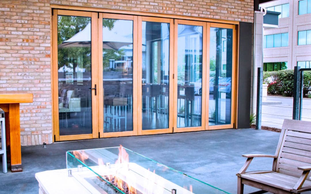 Bespoke Solid Wood Folding Door with Glass | Features & Price