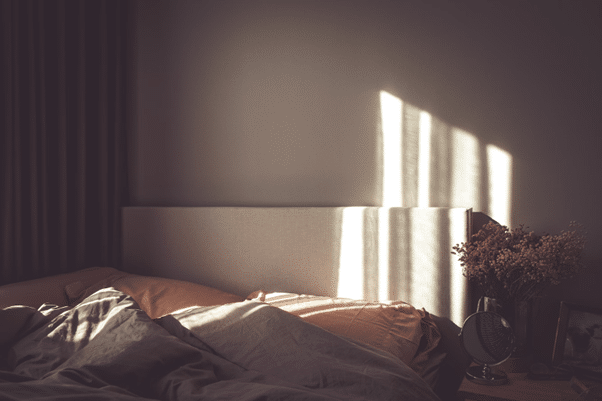 Sunlight on wall and furniture