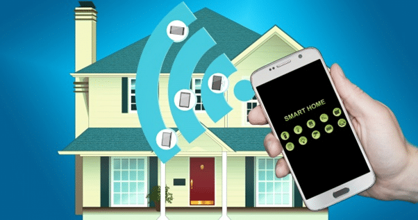 An illustration of smart home integration technology.